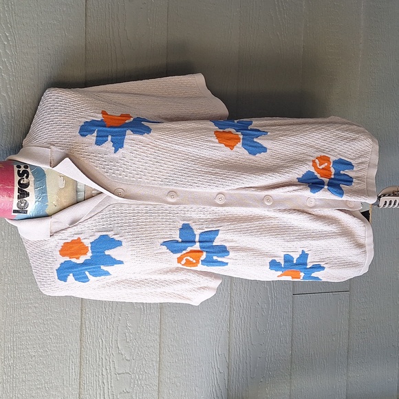 ASOS Other - ASOS design knit relaxed camp collar polo button front shirt size Large